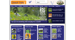Desktop Screenshot of greatfen.org.uk